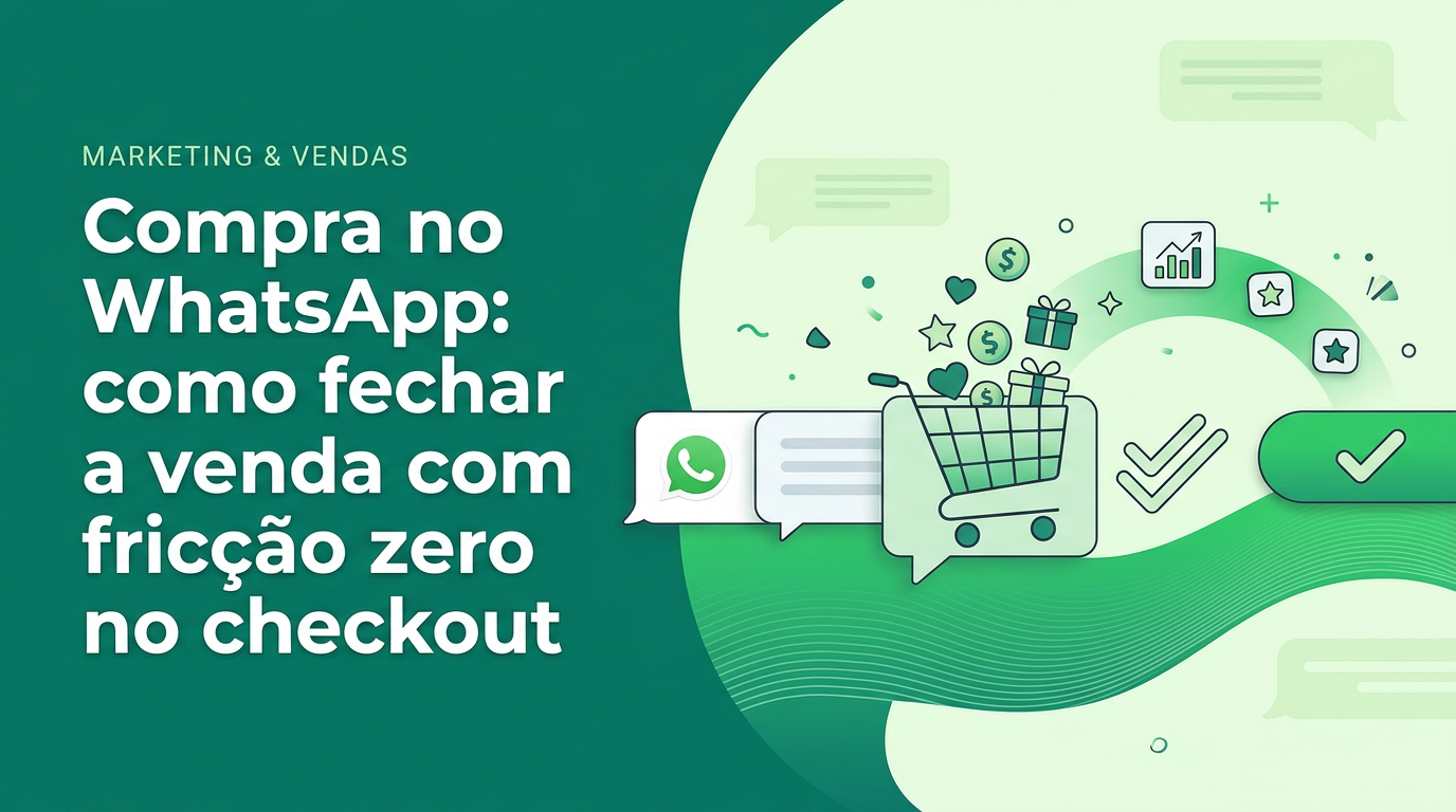 Compra no WhatsApp: como fechar a venda com fricção zero no checkout