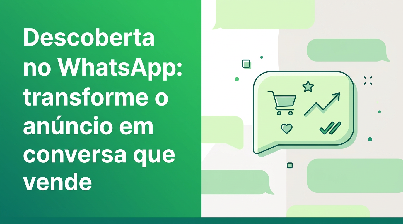 Descoberta no WhatsApp: transforme o anúncio em conversa que vende