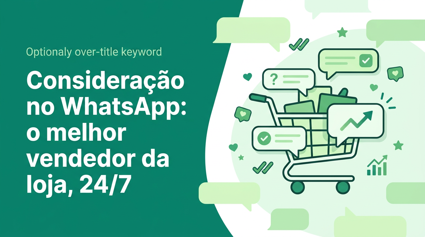 Consideração no WhatsApp: o melhor vendedor da loja, 24/7